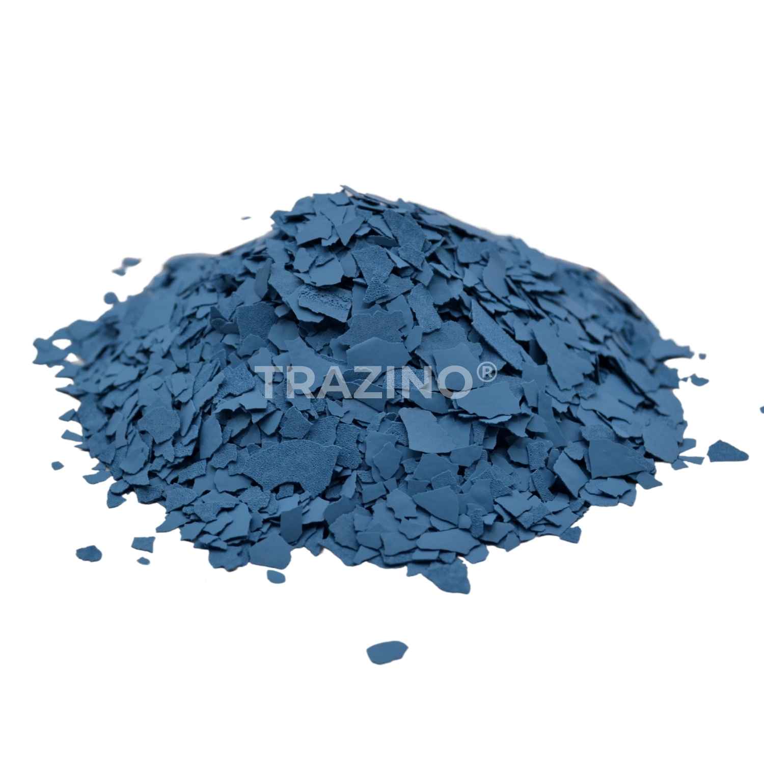 Trazino® Farbchips in Brillantblau zum Einstreuen für Beschichtungen