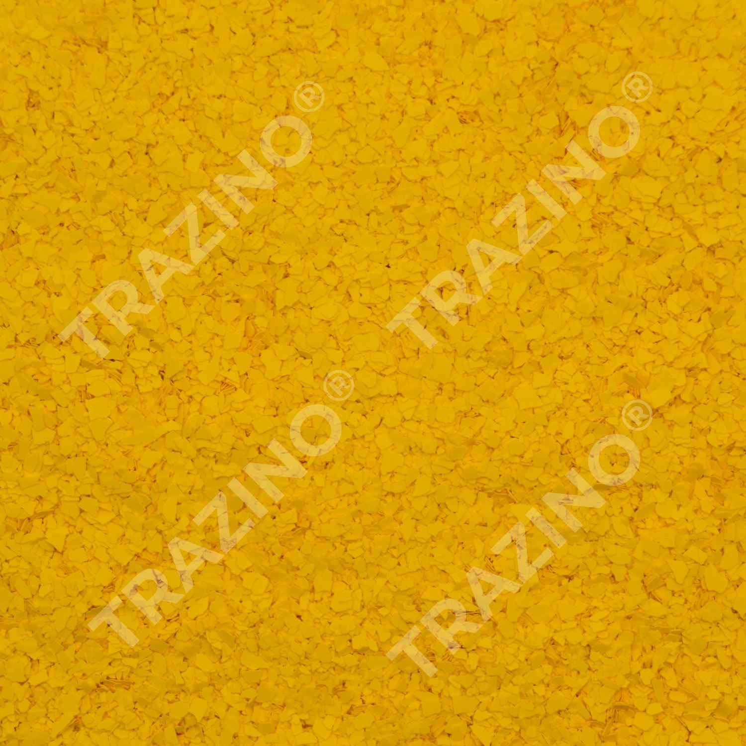 Trazino® Farbchips in Maisgelb zum Einstreuen für Beschichtungen