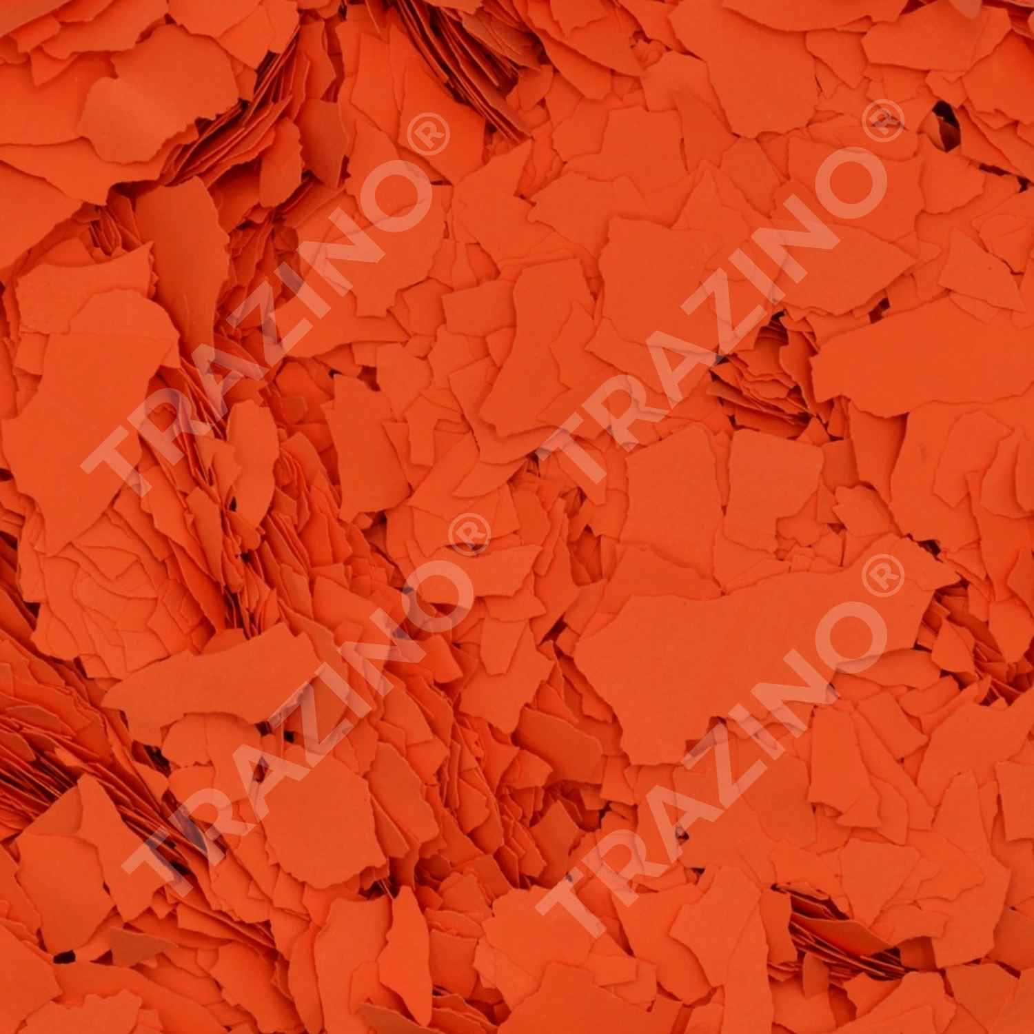 Trazino® Farbchips in Geranienrot zum Einstreuen für Beschichtungen