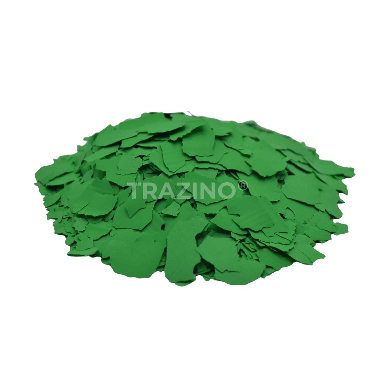 Trazino® Farbchips in Grasgrün zum Einstreuen für Beschichtungen