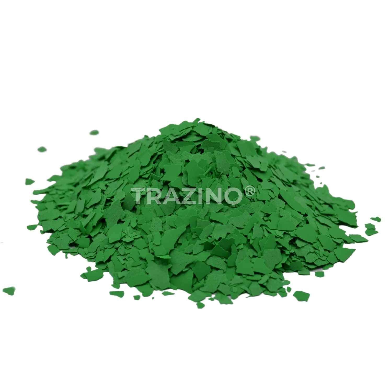 Trazino® Farbchips in Grasgrün zum Einstreuen für Beschichtungen