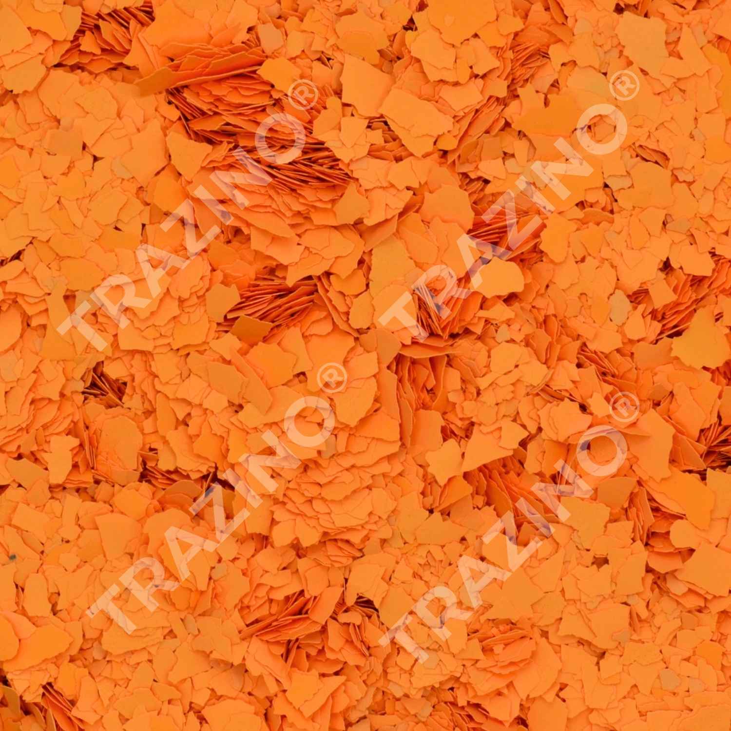 Trazino® Farbchips in Orange zum Einstreuen für Beschichtungen